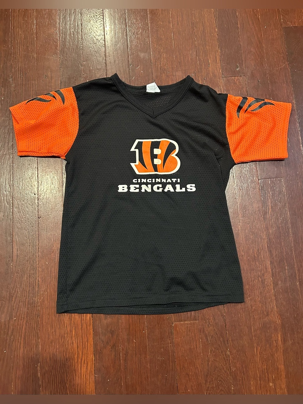 Cincinnati Bengals Kids Black & Orange Jersey Tee